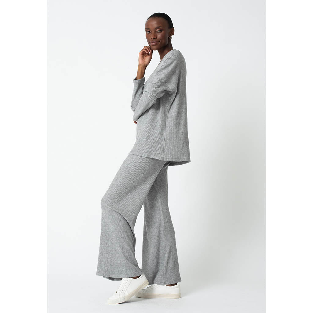 Travel Rib Set | Melange Grey