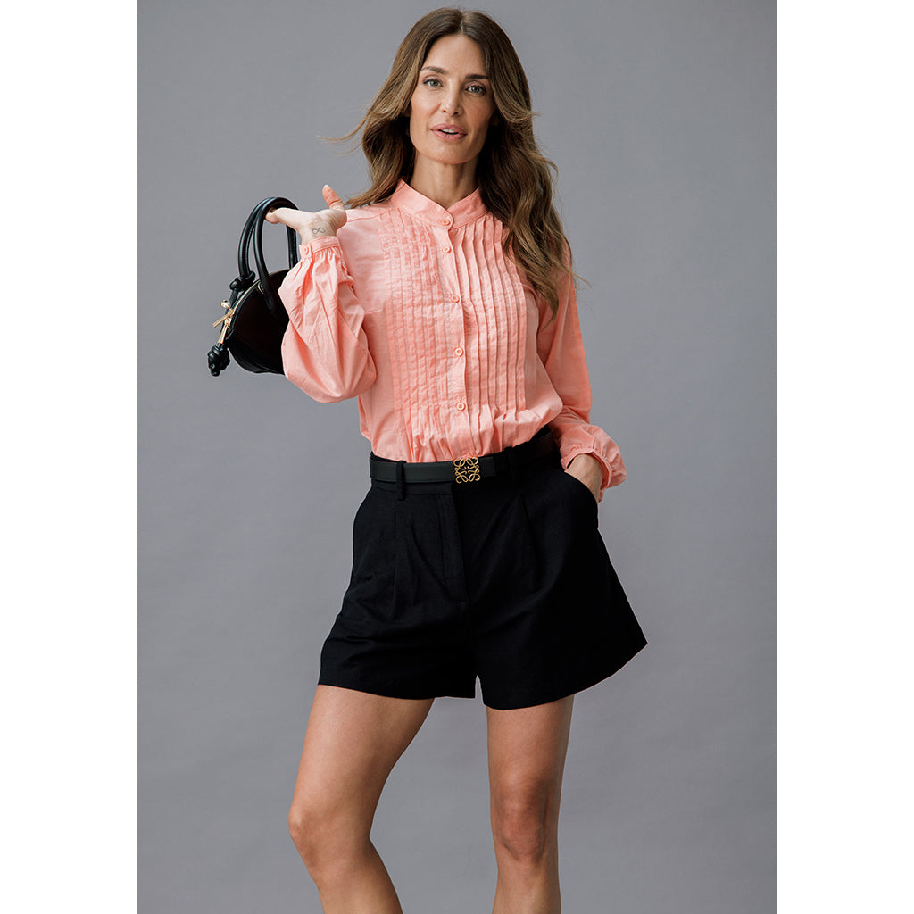 PinTuck Shirt | Coral