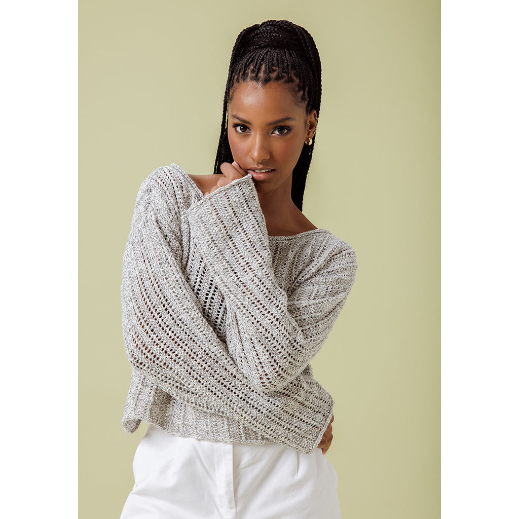 India Top | Melange Grey