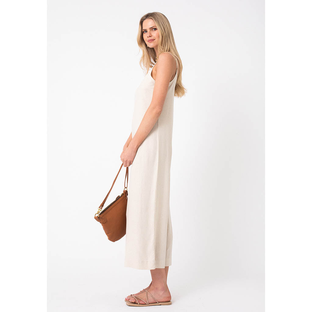 Freya Linen Jumpsuit | Natural