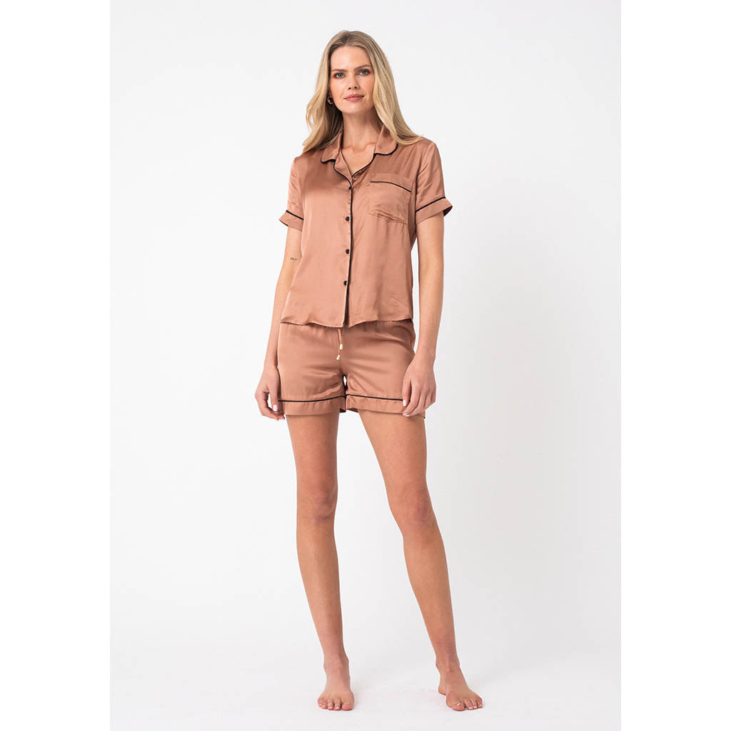 Classic Short Pajama Set | Chestnut