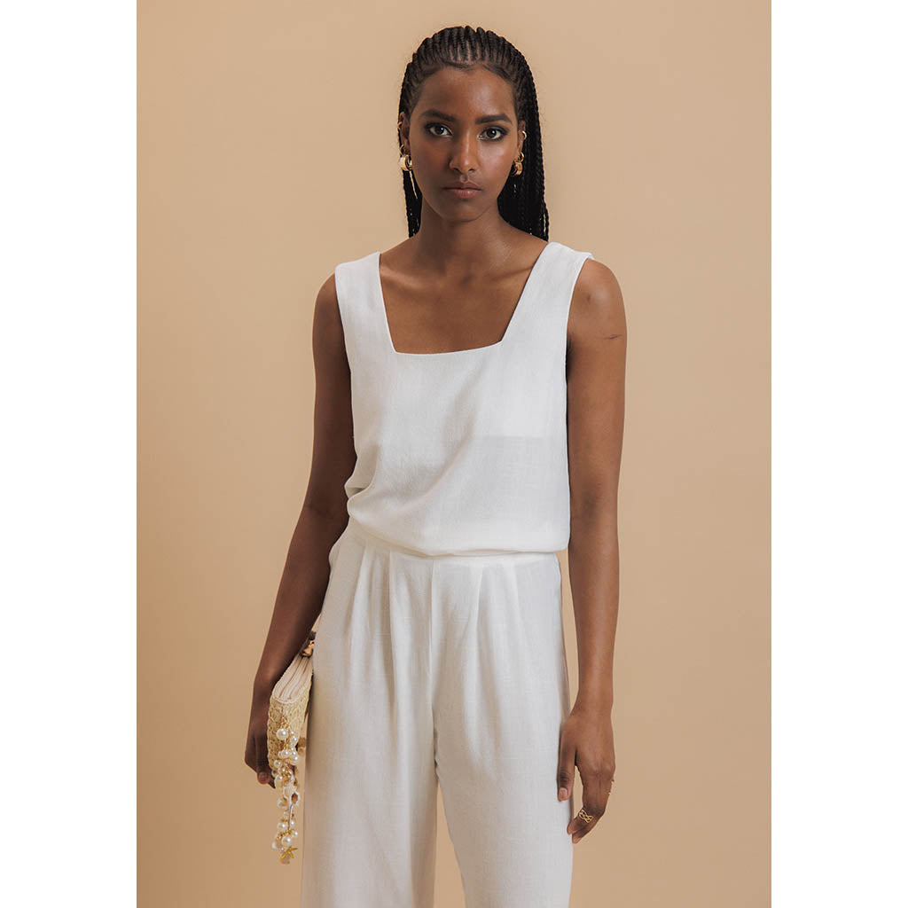 Palermo Linen Set | White