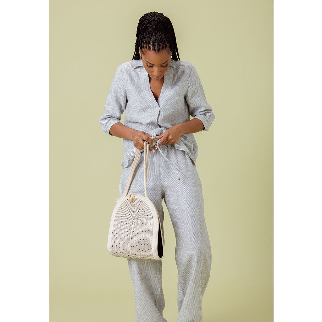 The Blake Pants | Indigo Stripe