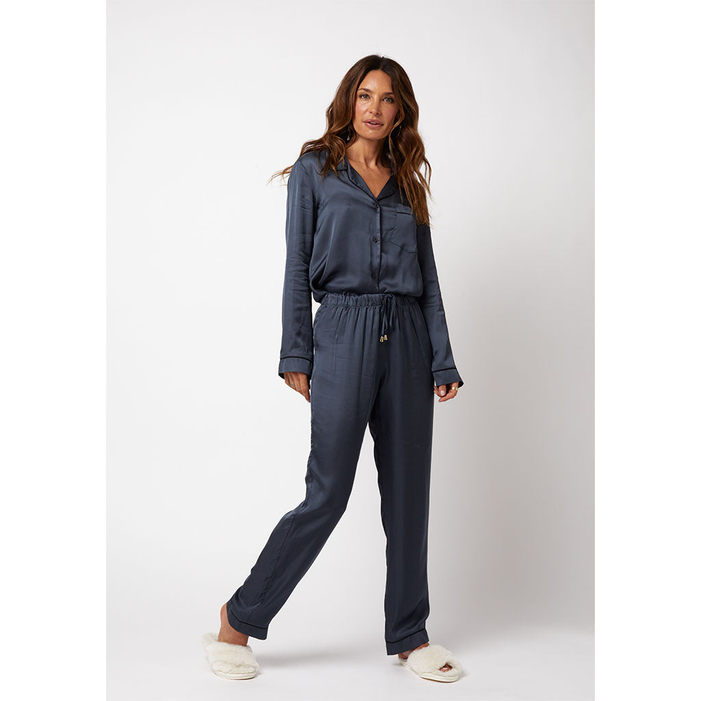 Classic Long Pajama Set | Cerulean Grey (will be restocking, pls select size and add email address to be alerted)