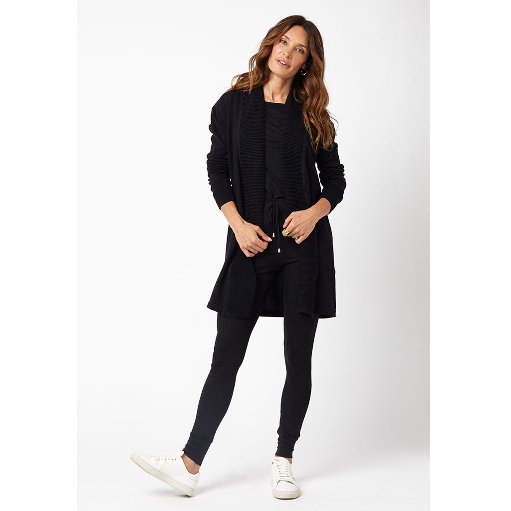 Anna Cotton Cardi | Black