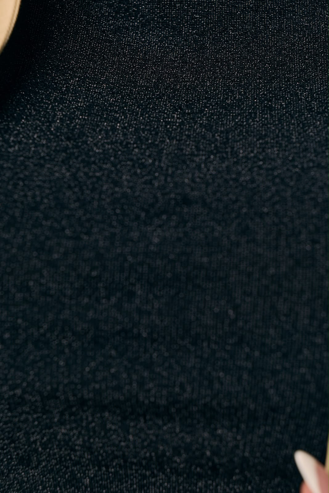 The Aura Top Capped Sleeve | Sparkly Black
