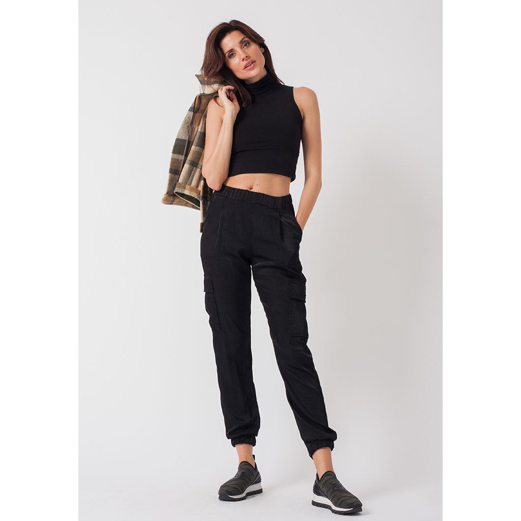 Cargo Pants | Silky Black