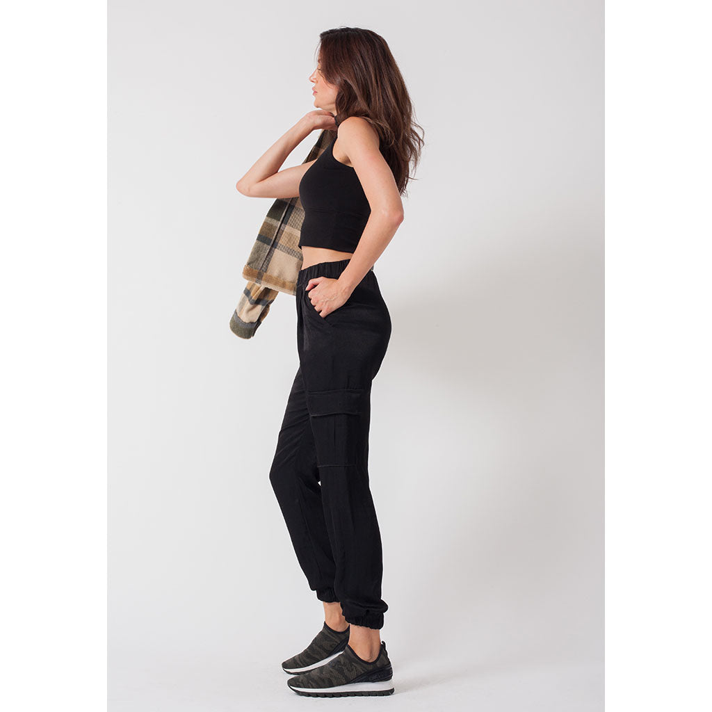 Cargo Pants | Silky Black