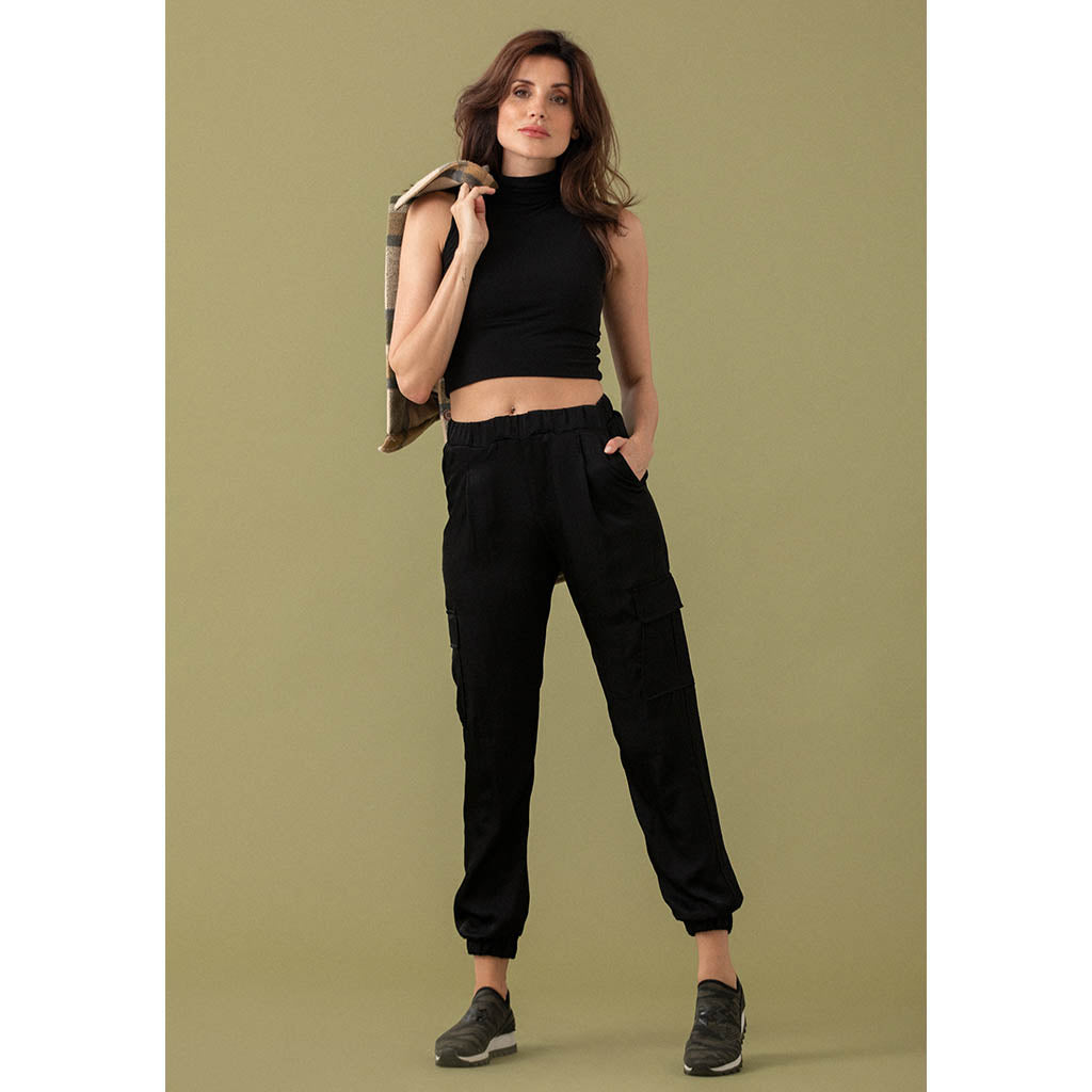 Cargo Pants | Silky Black