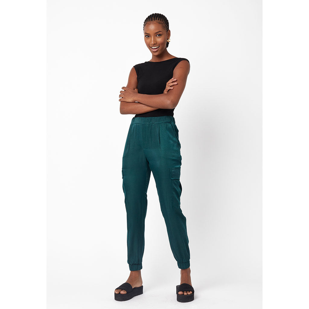 Cargo Pants | Silky Emerald