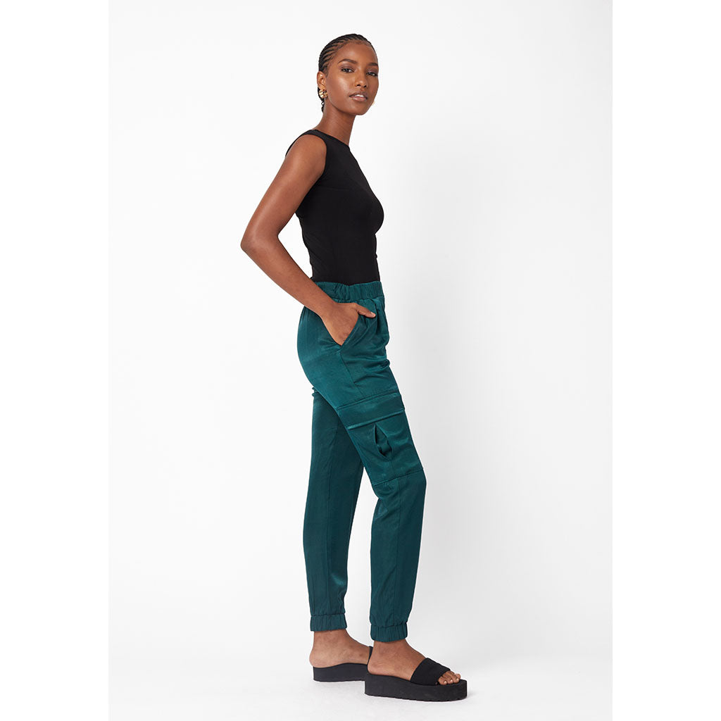 Cargo Pants | Silky Emerald