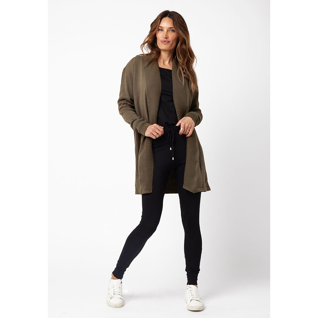 Anna Cotton Cardi | Olive