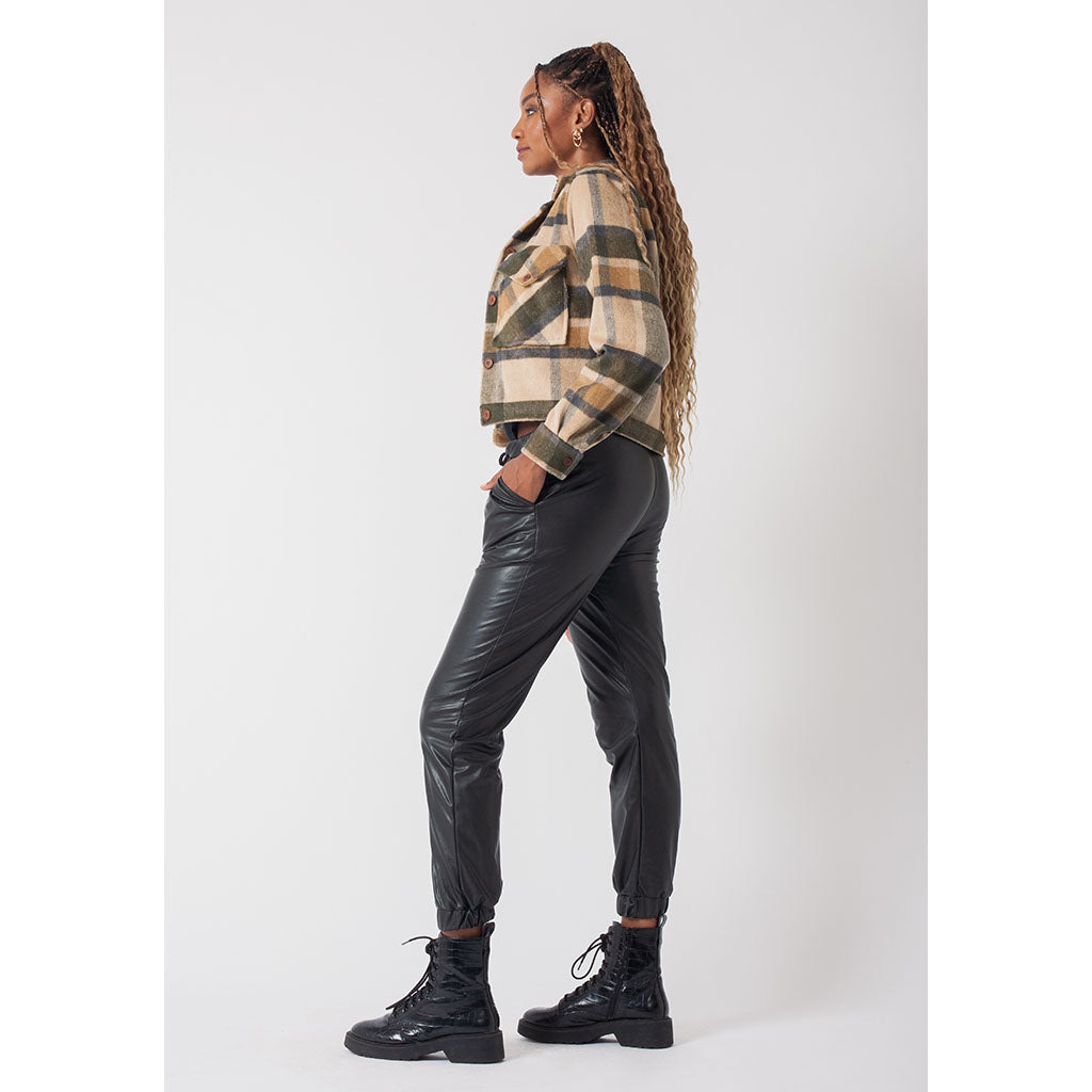 Sienna Jogger Pants | Faux Leather