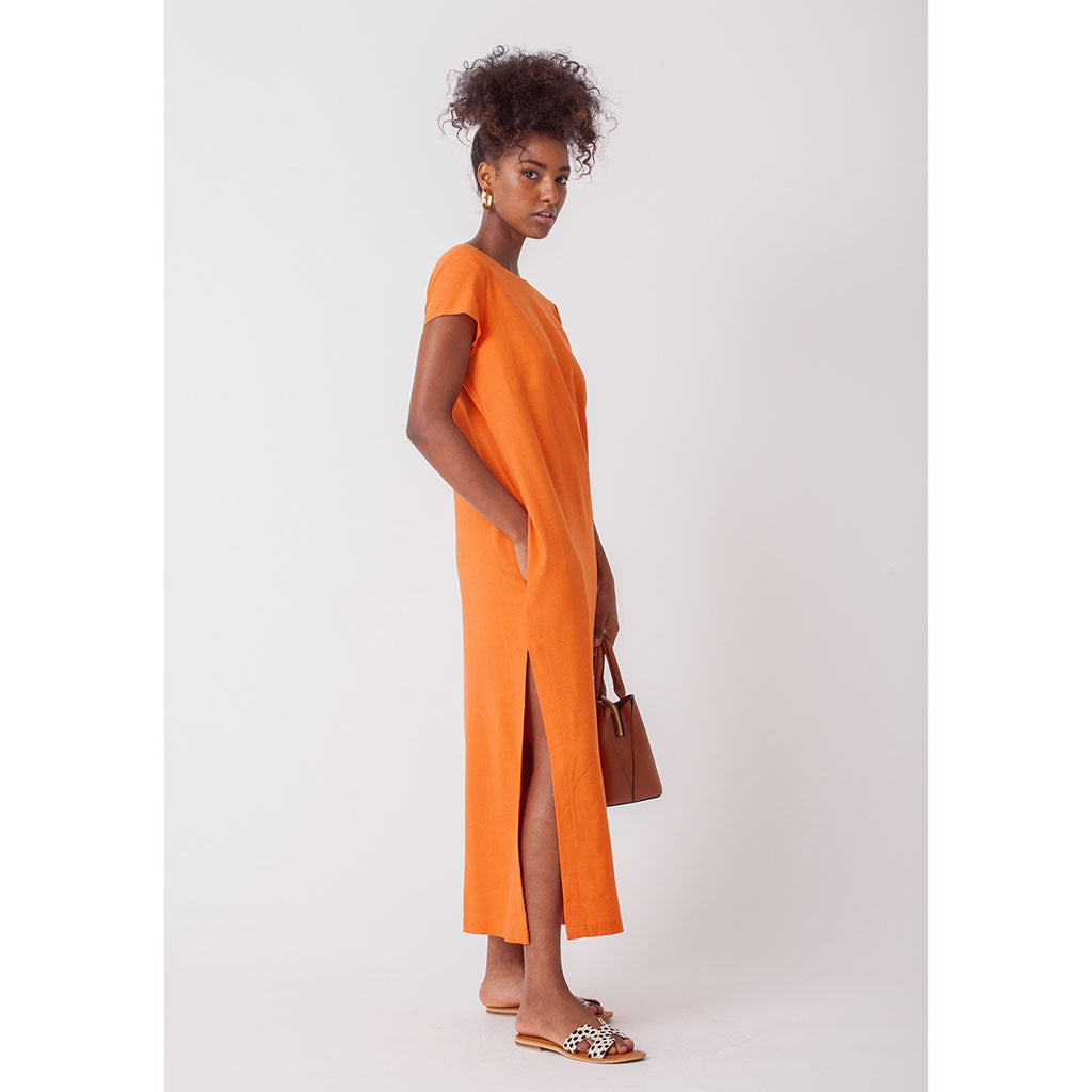 Linen Amalfi Dress | Amber