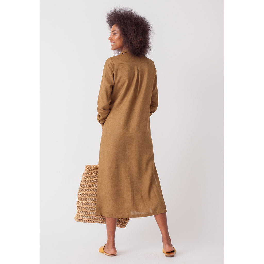Amelia Shirt Dress | Walnut
