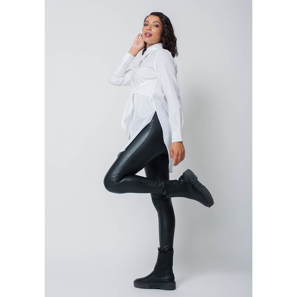 Faux Leather Leggings | Black